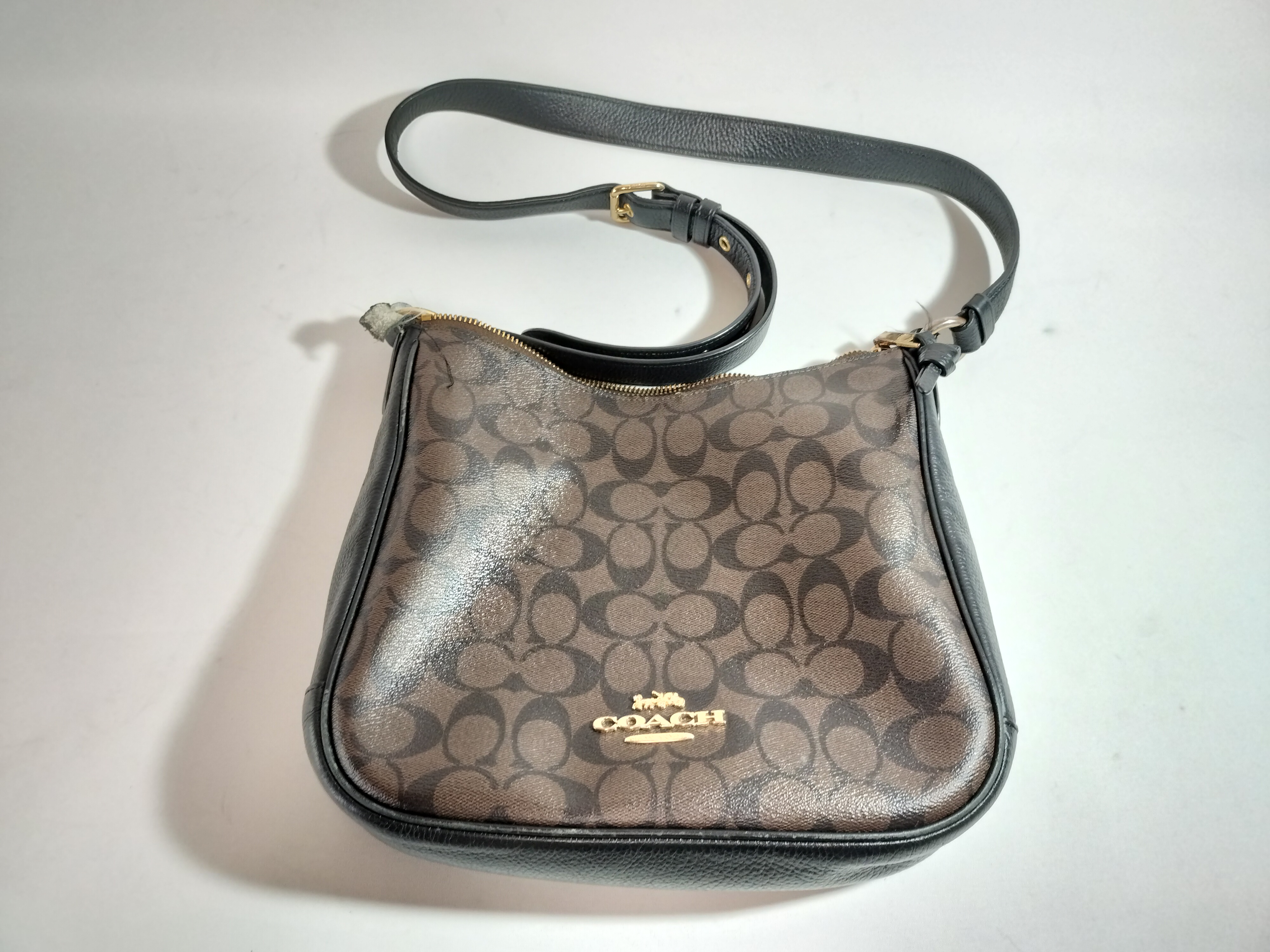 COACH　バッグ　ショルダーベルト取付部修理