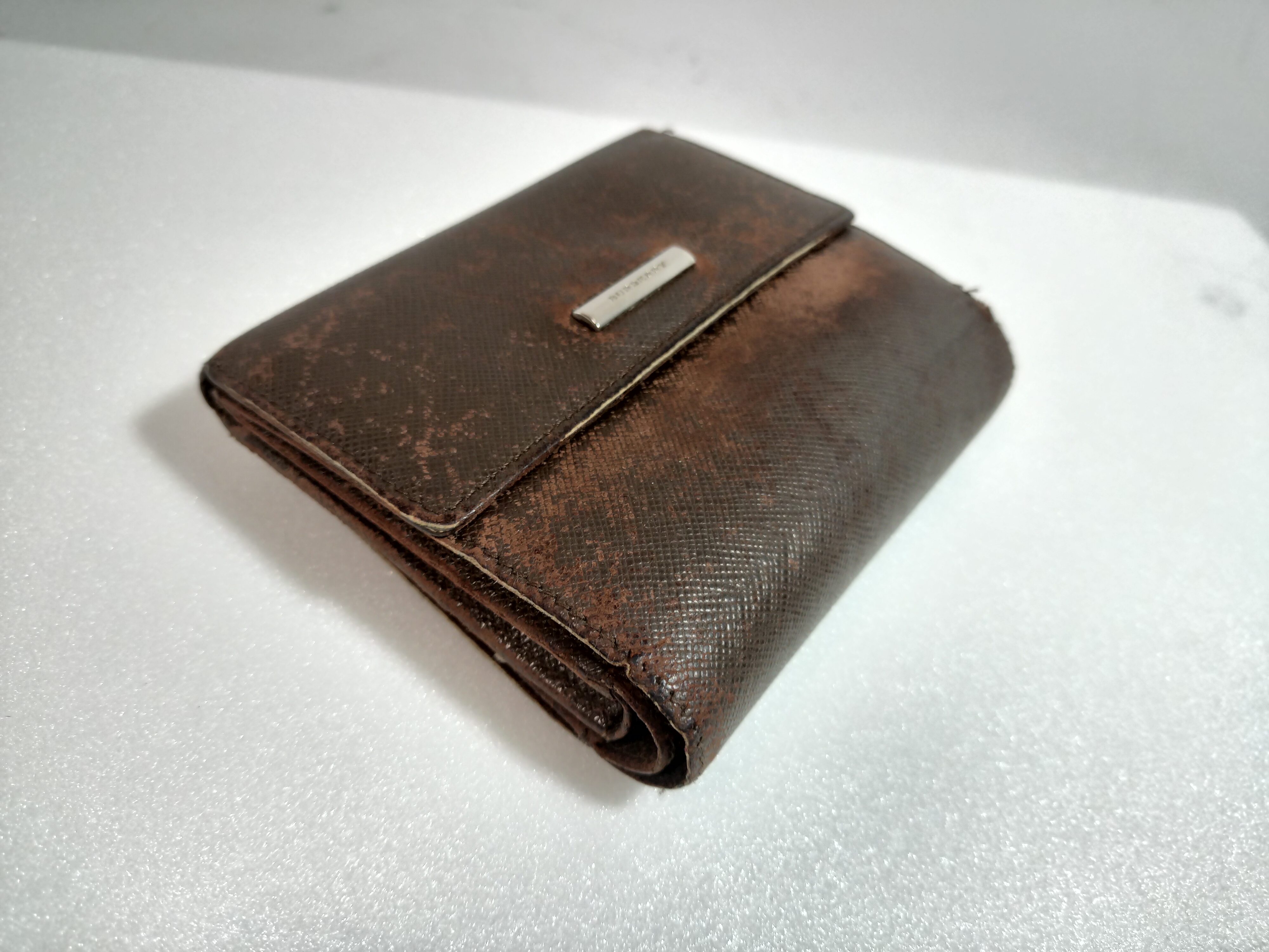 バーバリー　BURBERRY　財布擦れ補修　